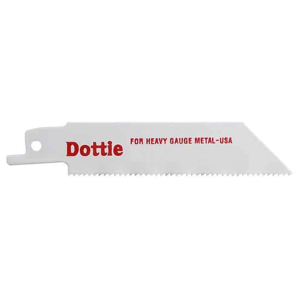 Dottie 4" L x Heavy Gauge Metal, 1/8 in. Thickness and Above Cutting Reciprocating Saw Blade R414B - main